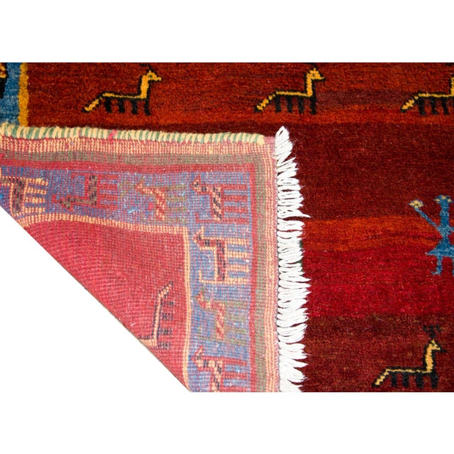 Vintage Gabbeh Rug For Sale - Image 11 of 13