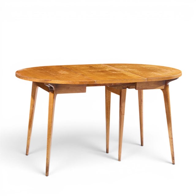 Bertha Schaefer for Singer and Sons Mid Century Walnut Dining Table With 4 Leaves For Sale - Image 9 of 18