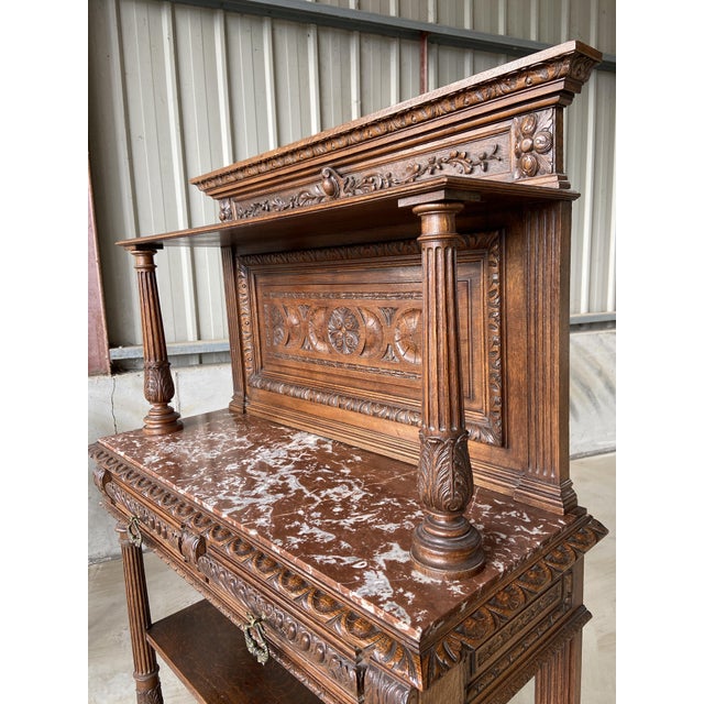 Elegant walnut furniture from the end of the 19th century - work in the neo-renaissance spirit of the end of the 19th...