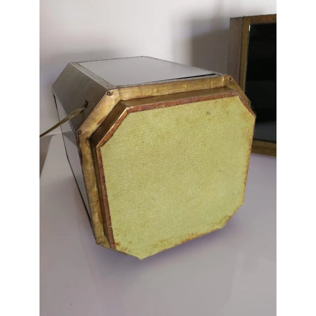 Metal Brass and Mirror Table Lamps by Christian Leroy, 1960s, Set of 2 For Sale - Image 7 of 13