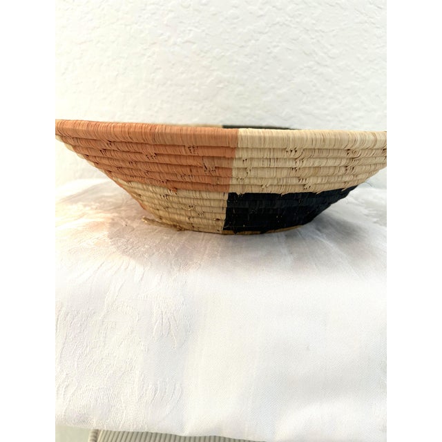 Vintage African Earthtone Coil Basket For Sale - Image 4 of 6