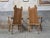 Vintage Rustic Oak Chairs with Leather Cushions, 1970s, Set of 2 For Sale - Image 14 of 18