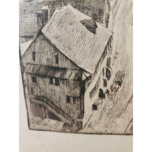 Original Engraved Henry Robert Print Initialed by the Artist and With the Roman Numeral II - Framed For Sale - Image 4 of 11