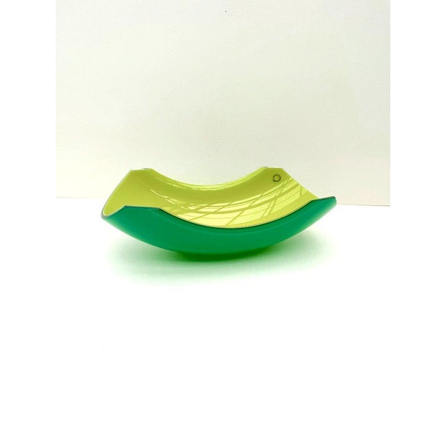 Yellow and Green Murano Glass Catchall by Vincenzo Nason, Italy, 1980s For Sale - Image 9 of 9