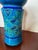 Bitossi Midcentury Blue Bitossi Ceramic Vase For Sale - Image 4 of 9