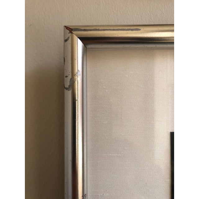 1980s Abstract Limited Edition Signed Serigraph by Elba Alvarez, Framed