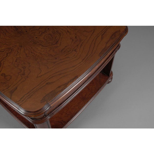 Art Deco Bedside Tables in Mahogany, 1940s, Set of 2 For Sale - Image 15 of 16