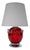 Red Crystal Glass Lamp by Börne Augustsson for Åseda For Sale - Image 14 of 14