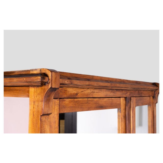 Shabby Chic Sideboard in Wood with Marron Glacé Finish, Mirrors, and Pull-Out Shelf For Sale - Image 6 of 11