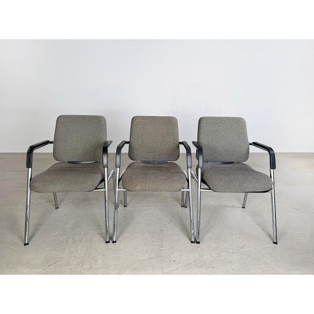 Mid-Century Modern Vintage Drabert Chairs, Set of 3 For Sale - Image 3 of 10