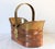 Vintage Brass & Copper Basket W/ Lion Head Motif For Sale In Milwaukee - Image 6 of 9