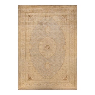 Mogul Hand-Knotted Area Rug - Beige, 10' 0" x 14' 5" For Sale