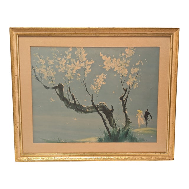 1950s "Spring Eternal No. 5" Lithograph by Tyrus Wong For Sale