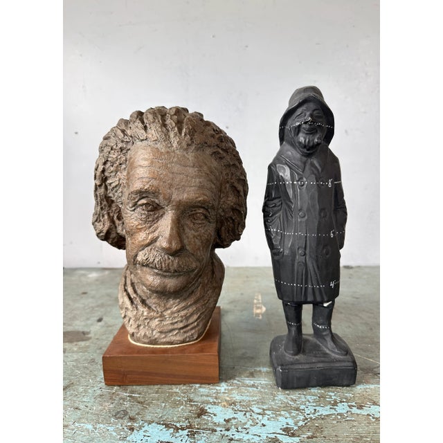 Textured Vintage bust by Austin Products of that brilliant physicist Dr.Albert Einstein. This statue of the "Father of...