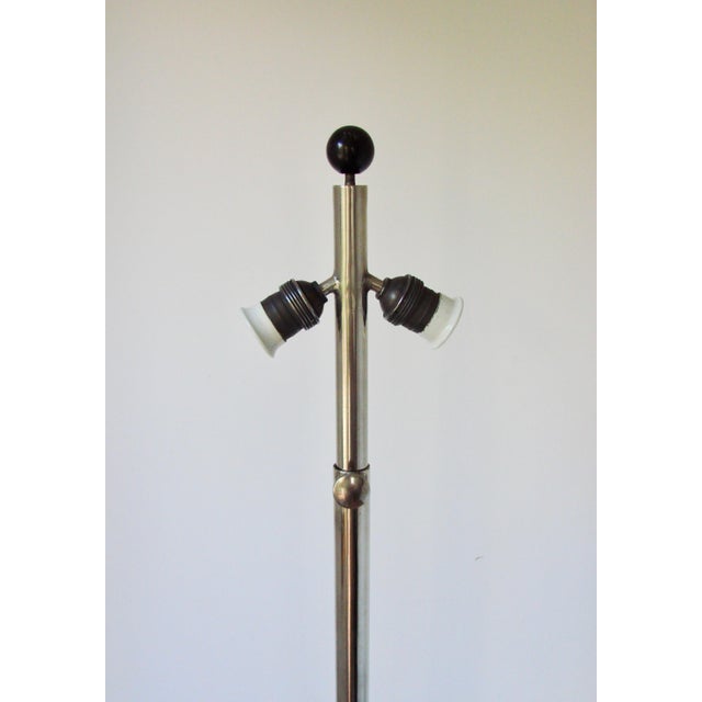 Art Deco Floor Lamp in Nickel-Plated Steel, 1930s For Sale - Image 9 of 15