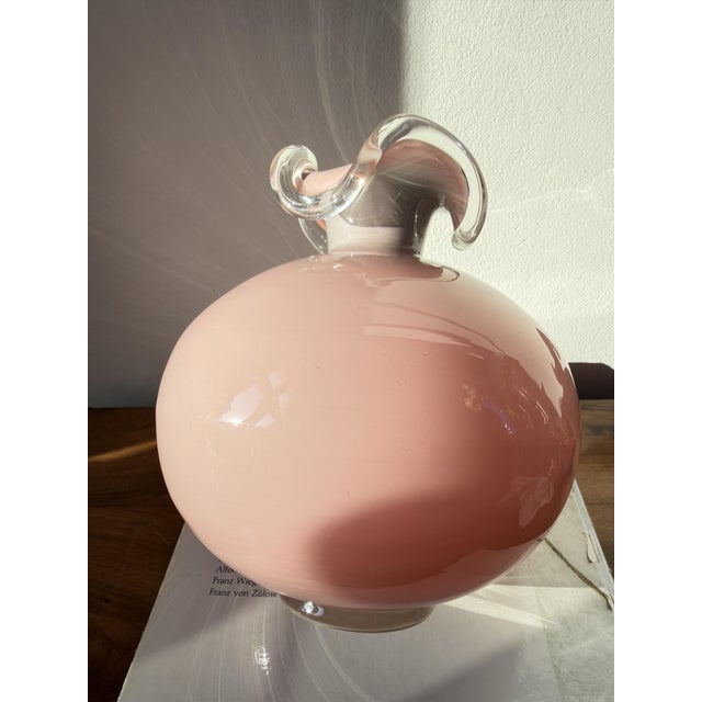 Pink Pink Cased Glass Globe Model 85 Vase by Jerzy Słuczan-Orkusz for Tarnowiec Glassworks, Poland, 1980s For Sale - Image 8 of 12