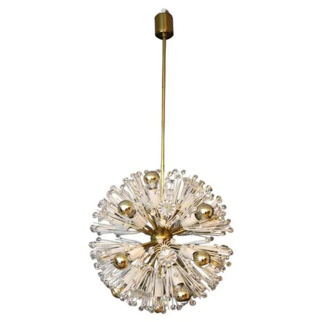Sputnik Snowball Dandelion Chandelier Emil Stejnar for Nikoll, 1950s For Sale - Image 14 of 14