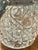 Metal 1930s Cut Crystal & Silverplate Ice Bucket With Ornate Foliate Mounts and Drainer For Sale - Image 7 of 12