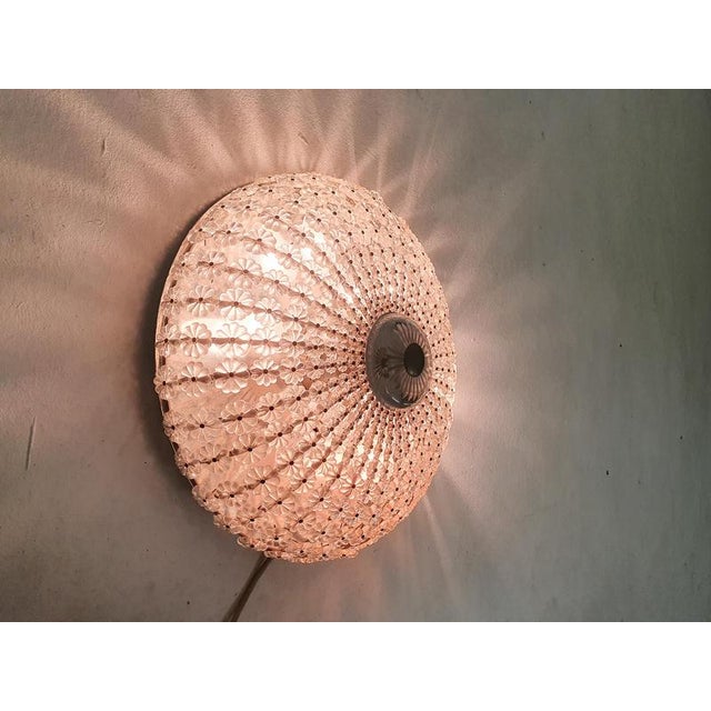 Mid-Century Ceiling Light with Glass Flowers, France, 1960s For Sale - Image 6 of 8