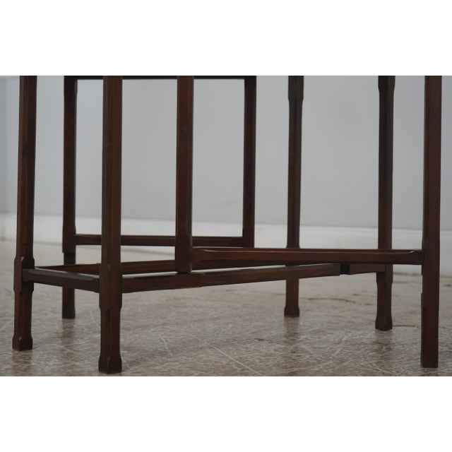 Pair Ethan Allen Georgian Court Cherry Drop Leaf End Tables For Sale - Image 13 of 18