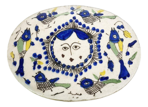Enamelled Ceramic Centerpiece, France, 1930s
