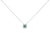Draped in the elegance of 14K white gold, this pendant necklace is a masterpiece designed to captivate and charm. At its...