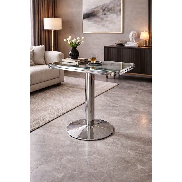1970s Glass Console Table by Allegri, Italy, 1970s For Sale - Image 5 of 16