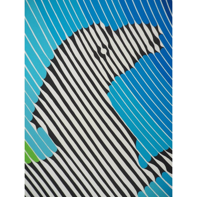 Victor Vasarely, Kinetic Composition, Rearing Zebra, Original Signed Screenprint For Sale - Image 4 of 8