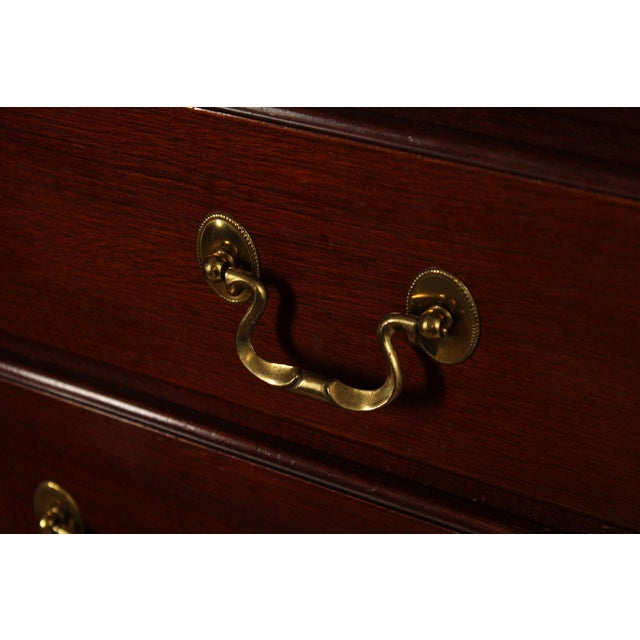 Link Taylor Chippendale Style Mahogany Chest on Chest For Sale - Image 11 of 18