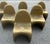1990s. These chairs are made in ivory plastic material. They show traces of use since they're vintage, but they can be...