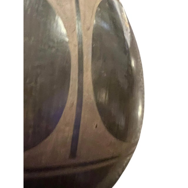 D Aguilar Blackware Pueblo Pottery Vase-Southwestern-New Mexico-Native American For Sale - Image 6 of 9
