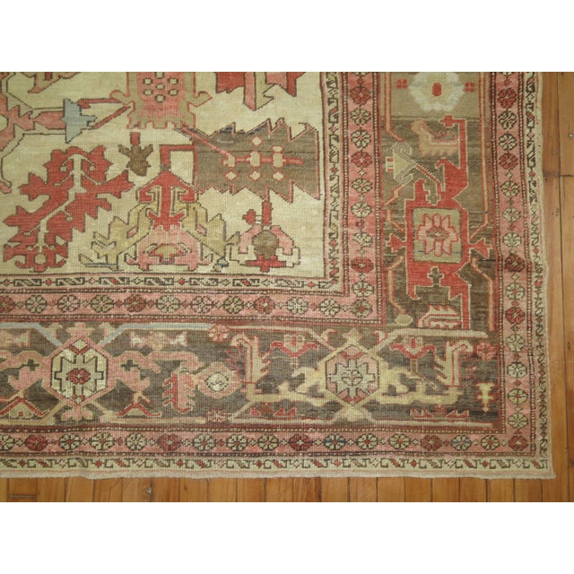 Antique Persian Heriz Serapi Rug For Sale - Image 4 of 6