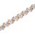 Haus of Brilliance 14K Rose Gold Plated .925 Sterling Silver 1/10 Cttw Diamond Round Miracle Plate and "S" Link Tennis Bracelet (I-J Color, I2- I3 Clarity) - 7" For Sale - Image 4 of 7