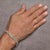 .925 Sterling Silver 1/2 Cttw Diamond Cuban Curb Chain Bracelet (I-J Color, I3 Clarity) - 8.5" Inches For Sale - Image 4 of 5