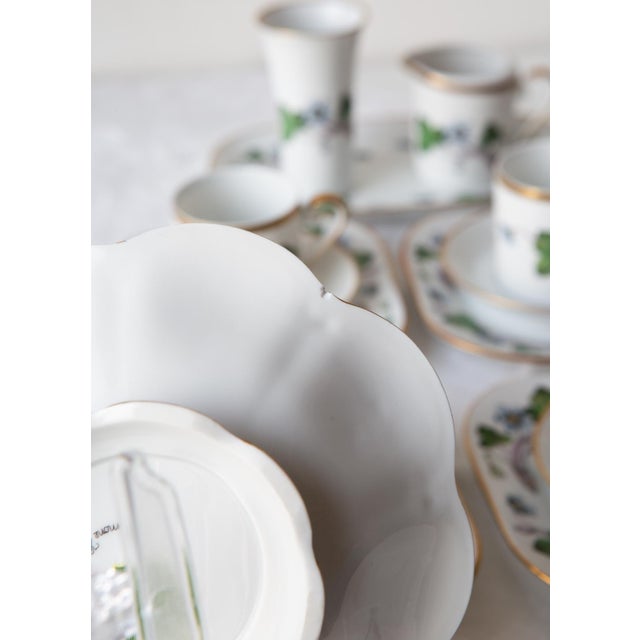 Swedish Anemone Hepatica Porcelain Coffee and Dessert Set for 12 from Hackefors, 1970s, Set of 49 For Sale - Image 11 of 12