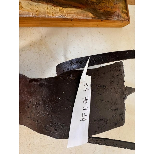 Wrought Iron Sculpture of Lying Woman, 1970 For Sale - Image 4 of 6
