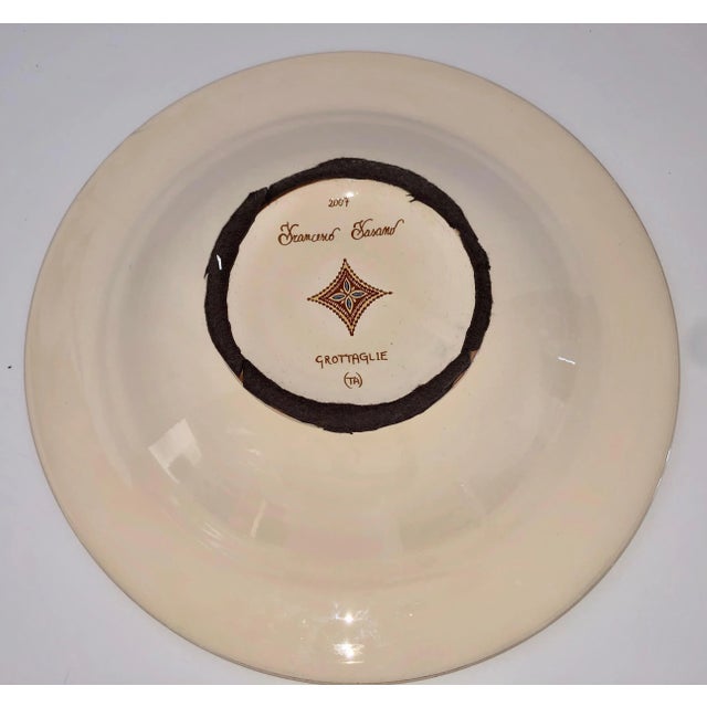 Italian Jewel Tone Ceramica Bowl by Francesco Fasano For Sale - Image 4 of 13