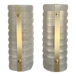 Pair of Modern Barrel Form Sconces