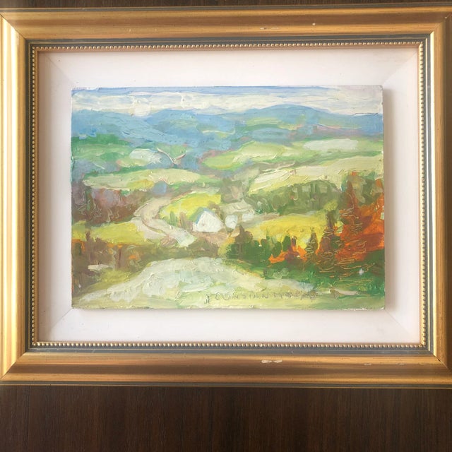 Green Jean Constantineau Oil Painting Quebec Dunham, Canada Fine Art For Sale - Image 8 of 8