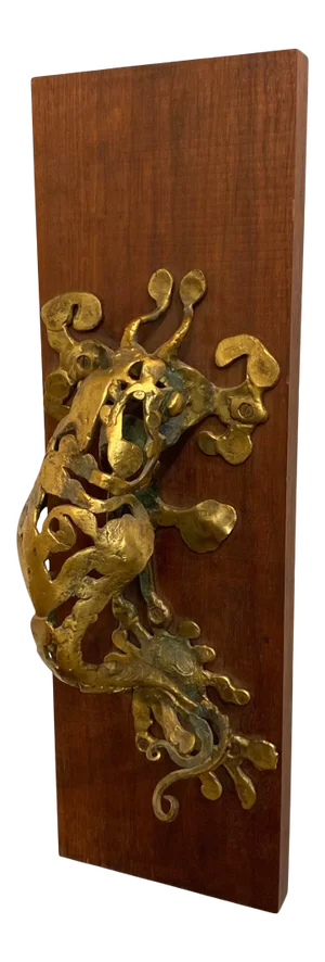 Mid-Century Modern Bronze Door Knocker by Don Drumm