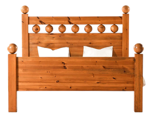 Scandinavian Modern Pine Bed Frame, 1970s