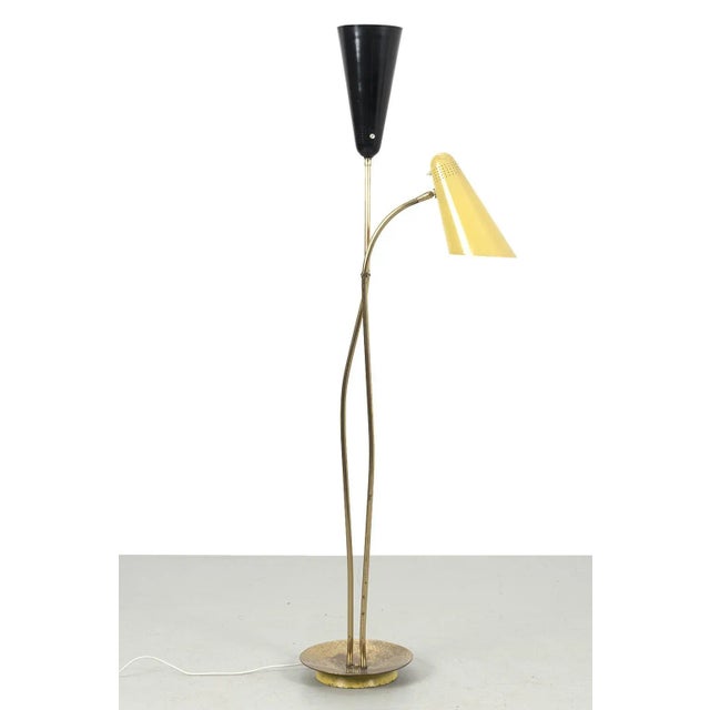 Vintage Floor Lamp in Brass For Sale - Image 10 of 10