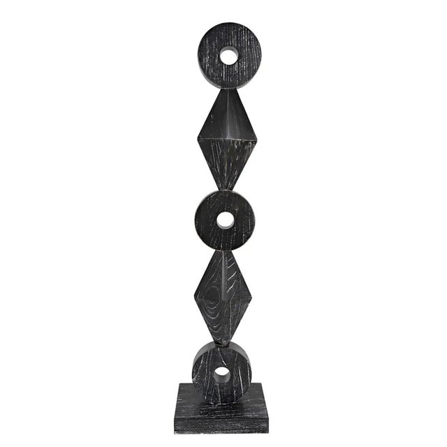 Assertive and profoundly compelling, this modernized totem takes inspiration from the past with familiar, geometric shapes...