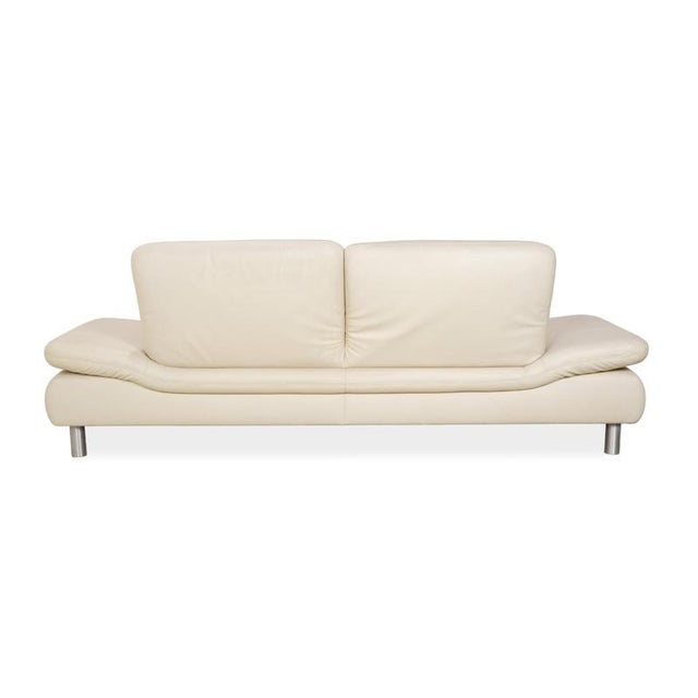 Rivoli 3-Seater Sofa in Cream Leather from Koinor For Sale - Image 12 of 14