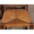Brown Vintage Wood Straw-Seated Chairs, 1940, Set of 8 For Sale - Image 8 of 15