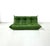 Animal Skin French Togo 3-Seater Sofa in Forest Green Leather attributed to Michel Ducaroy for Ligne Roset For Sale - Image 7 of 12