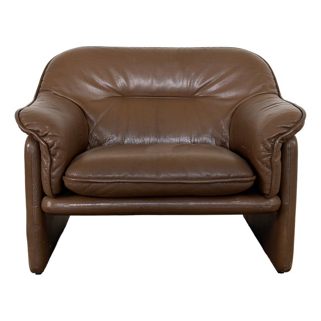 DS-16 Lounge Chair in Brown Leather from de Sede, Switzerland, 1970s For Sale