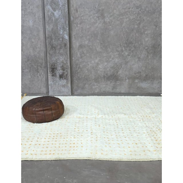 Ivory Morocco Polka Dot Rug - 9.1 X 6.9 Ft For Sale - Image 8 of 8