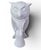 Rare blanc de chine owl lamp made in Italy. Beautiful scroll design and level of detail. Such a stunner!