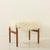 Mid-Century Danish Teak Ottoman in Long Hair Sheepskin, 1960s For Sale - Image 4 of 11